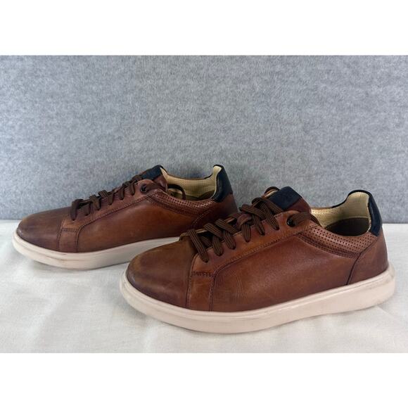 Florsheim Men\'s sz 7.5 Social Lace To Toe Dress Sneaker Cognac Leather Comfort main image 4